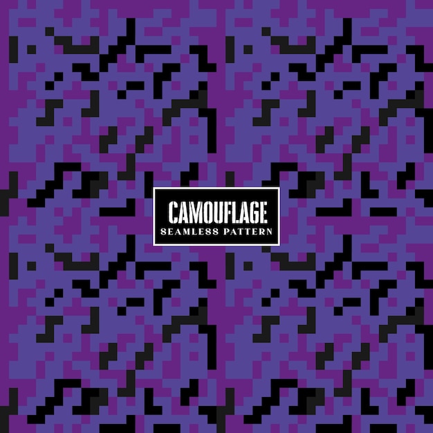 Purple Camouflage pixelierte nahtlose Textur