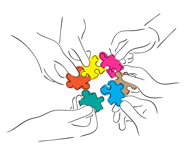 Puzzle gemeinsam lösen