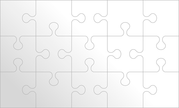 Puzzle-hintergrund, banner, leer. vorlage für den puzzle-abschnitt. moderne vektorillustration.