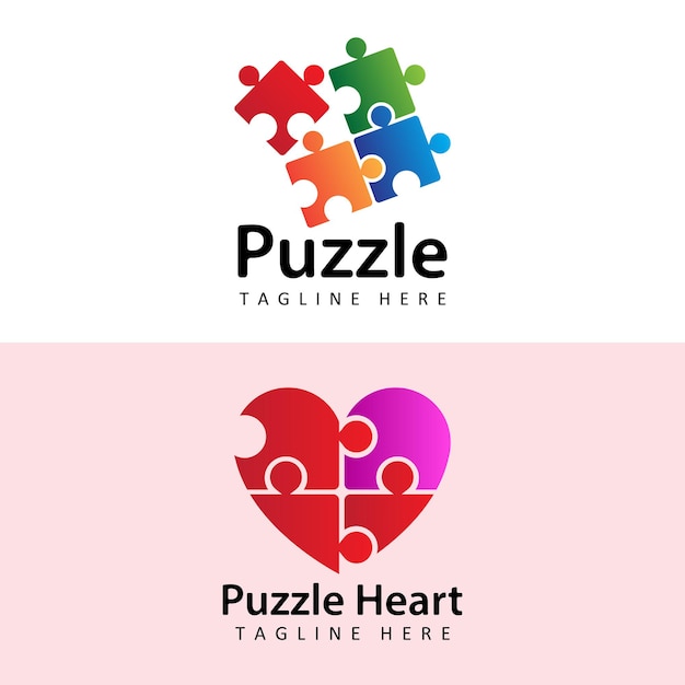 Puzzle-Logo-Vorlage