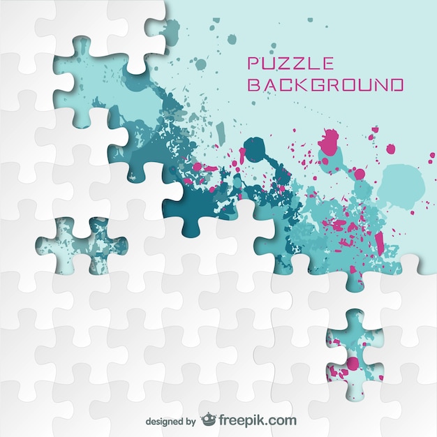 Puzzle splash farbe hintergrund