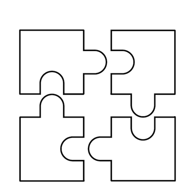 Vektor puzzle symbol vektor