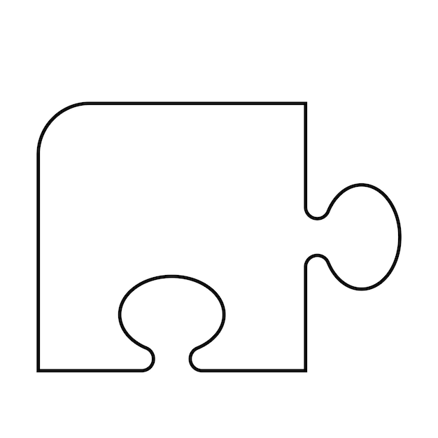 Vektor puzzle symbol vektor