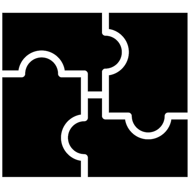Puzzle-Vektorillustration