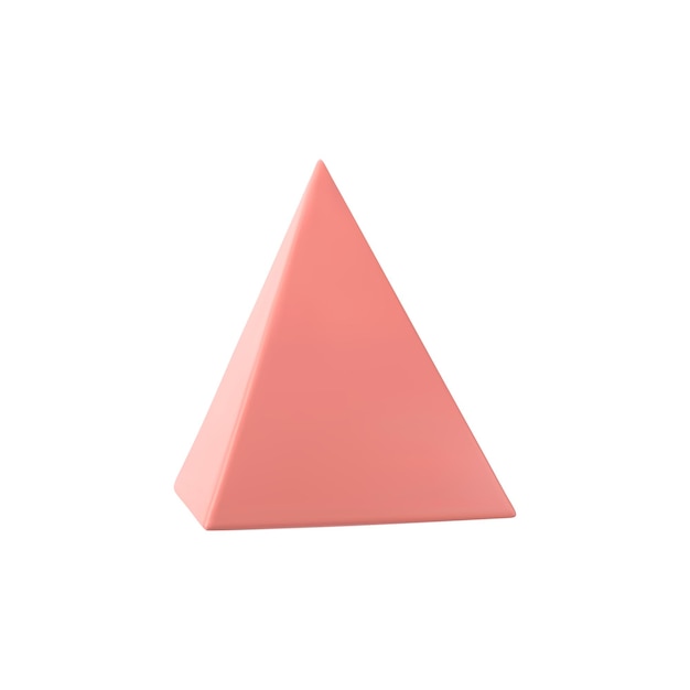 Vektor pyramide des vektors 3d realistisches objekt 3d
