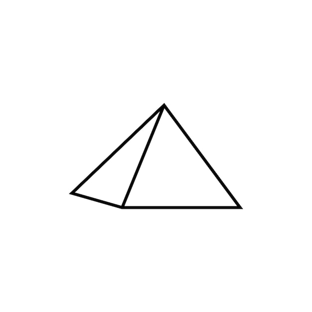 Vektor pyramiden-icon-vektor-vorlage-illustration-logo-design