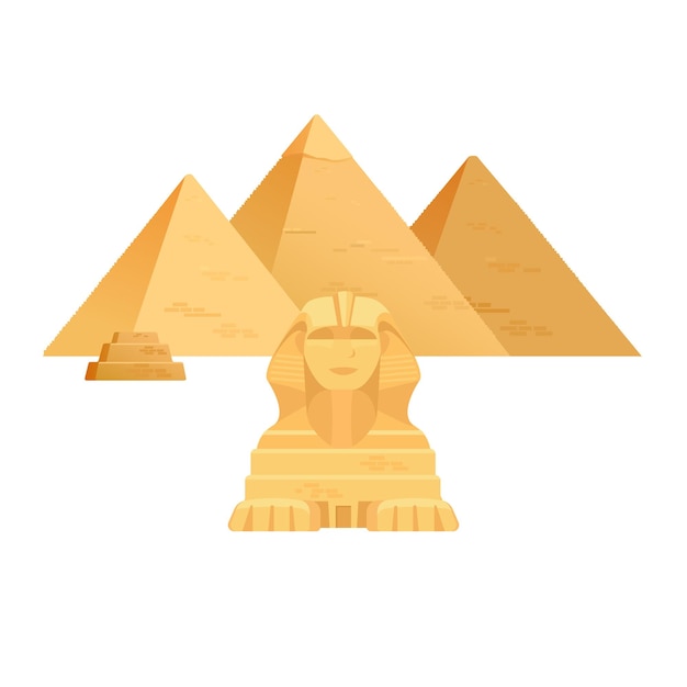 Pyramiden von Gizeh. Ägypten alte Reisearchitektur Anblick.