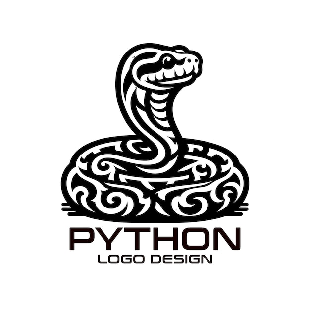 Python-Vektor-Logo-Design