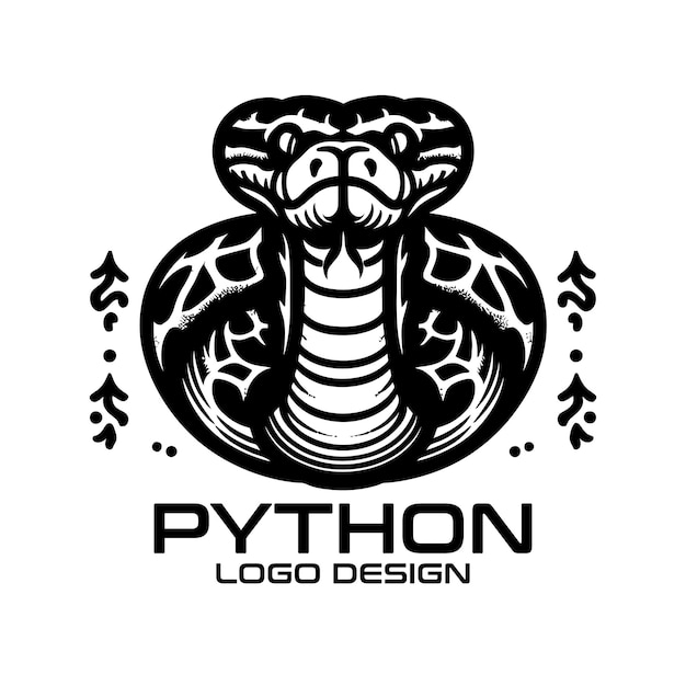 Python-Vektor-Logo-Design