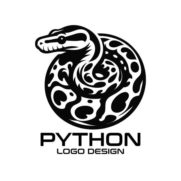 Python-Vektor-Logo-Design
