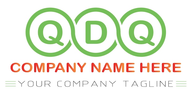 Vektor qdq-letter-logo-design