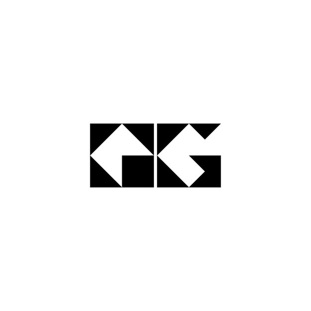 QG-Monogramm-Logo-Design, Buchstabe, Text, Name, Symbol, monochromes Logo, Alphabet-Zeichen, einfaches Logo