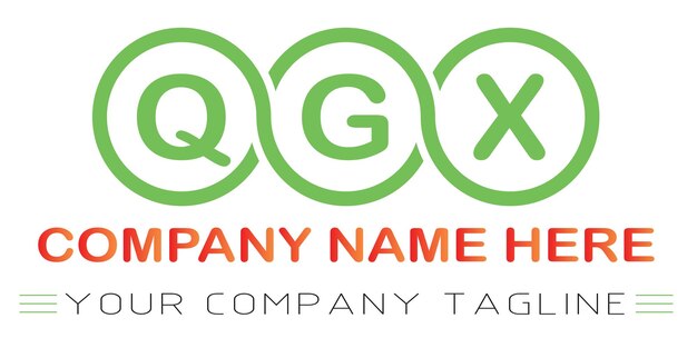 Vektor qgx-buchstaben-logo-design