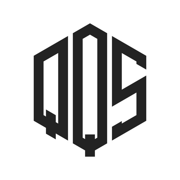 QQS Logo Design Initial Letter QQS Monogram Logo mit Hexagonform