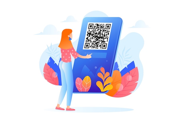 Qr-code-scan mit zeichen