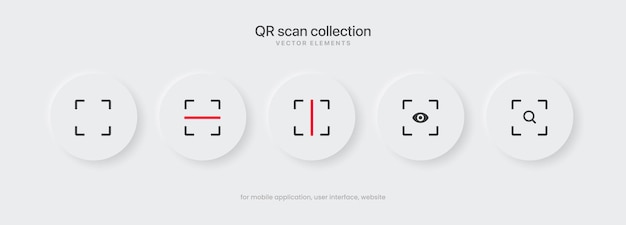 Qr-code-symbolsymbolzeichen scannen digitales scannen qr-code-vorlage lesen. qr-code für schnelles bezahlen