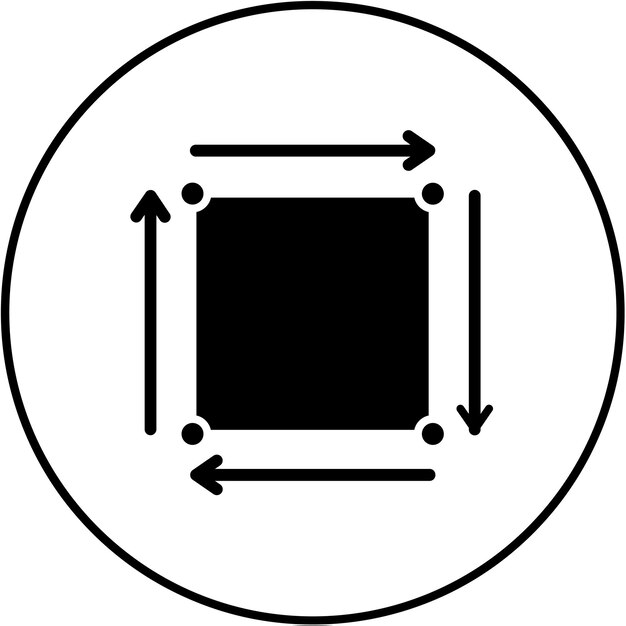 Vektor quadrat-symbol