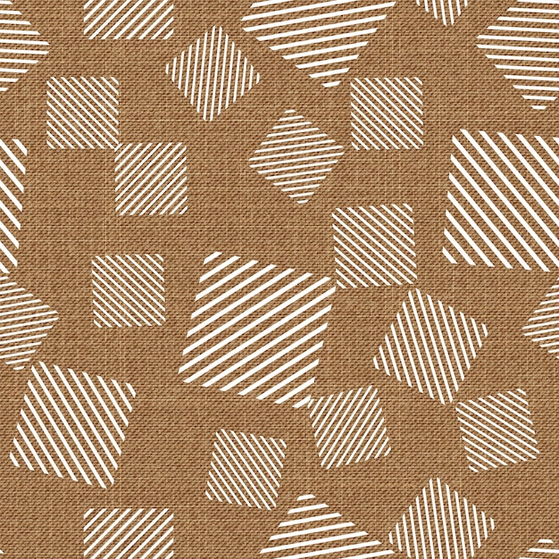 Quadratisches muster auf textil, abstrakter geometrischer hintergrund. kreative und luxuriöse illustration