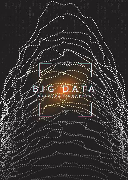 Quantencomputing-Hintergrund Technologie für Big-Data-Visualisierung