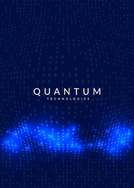 Quantencomputing-Hintergrund Technologie für Big-Data-Visualisierung