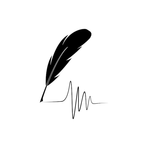 Vektor quill-pen-logo