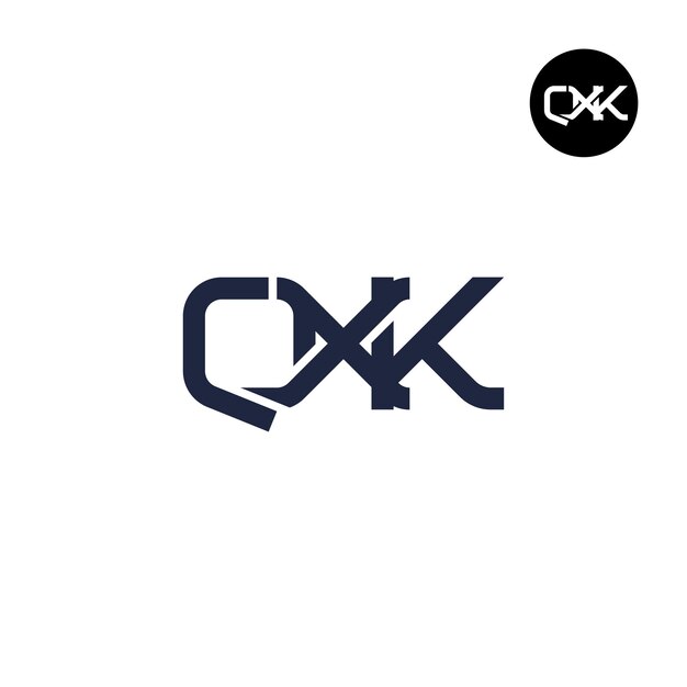 QXK-Logo-Buchstaben-Monogramm-Design