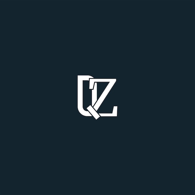 Vektor qz buchstaben-logo-design auf qz kreative initialen buchstaben-logo-konzept qz icon-design q z