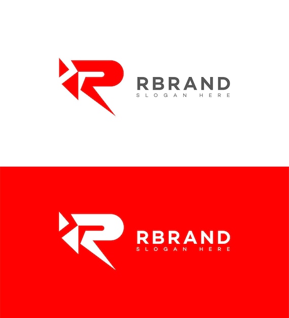 Vektor r buchstabe marken-logo-ikonen identitätszeichen r buchstaben-symbol-vorlage