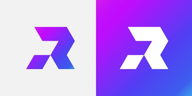 Vektor r buchstaben-logo-vektorvorlage abstract monogramm-symbol