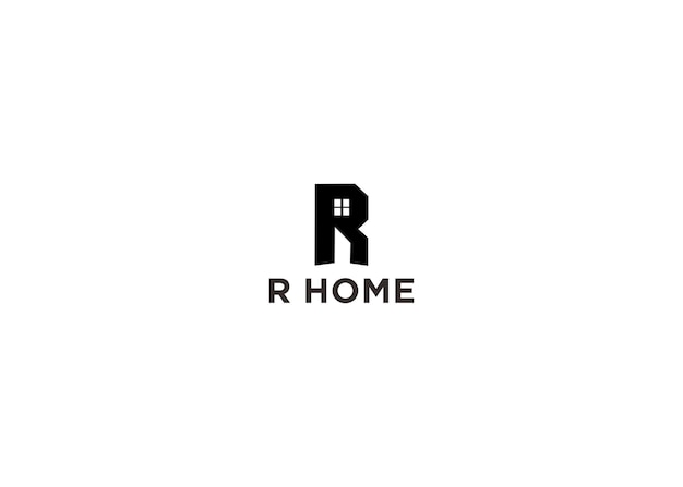 Vektor r home-logo-design-vektor-illustration