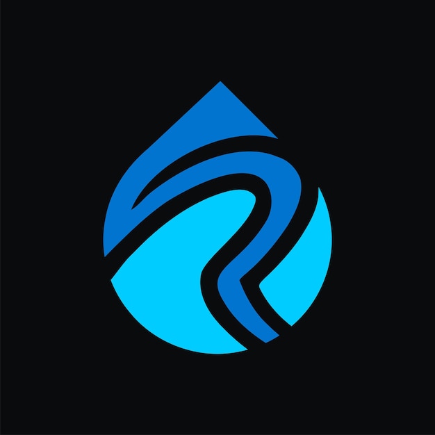 R-logo für mineralwasserunternehmen