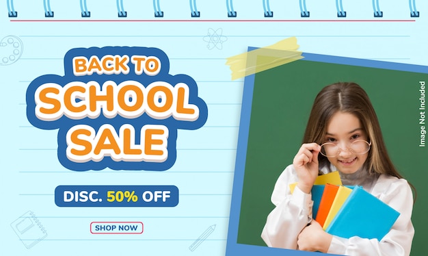 Rabatt Social Media Back to School Banner Sale