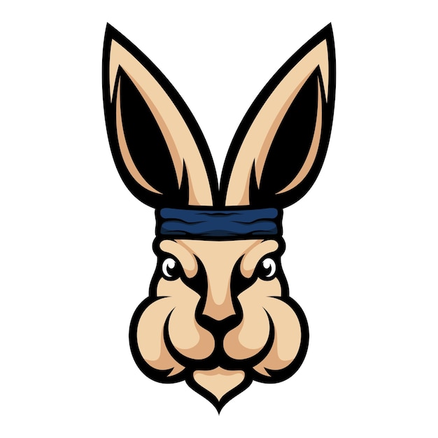 Vektor rabbit-kopfband-design