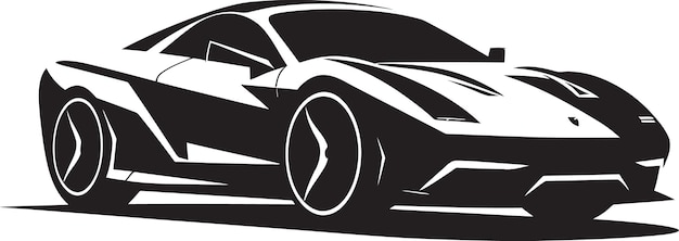 Vektor racing fusion modern car icon design strömliner speedster vision logo vektor icon