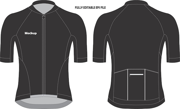 Radfahren Kurzarmtrikot Mockup