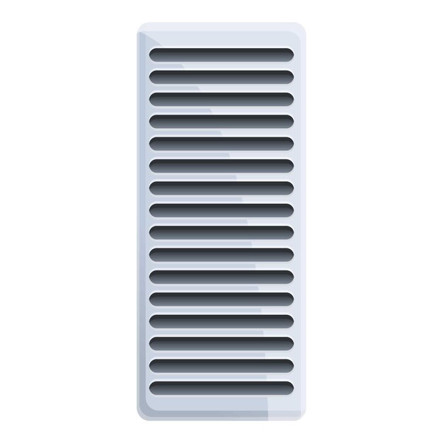 Vektor radiator-lüftungssymbol karikatur von radiator-ventilationsvektor-symbol für webdesign, isoliert auf weißem hintergrund