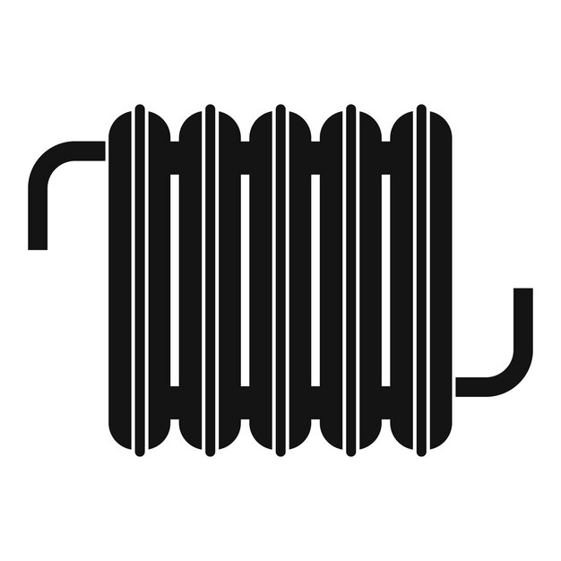 Vektor radiator-symbol einfache darstellung des radiator-vektor-symbols für das web