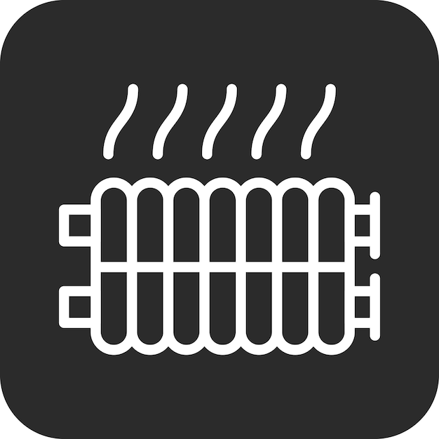 Vektor radiator vector icon illustration of car repair iconset