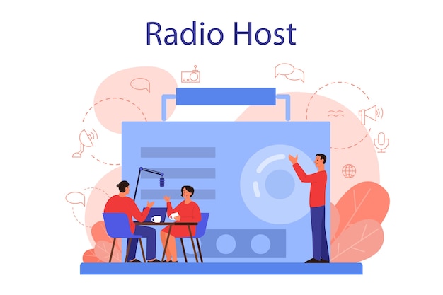 Radio-Host-Konzept
