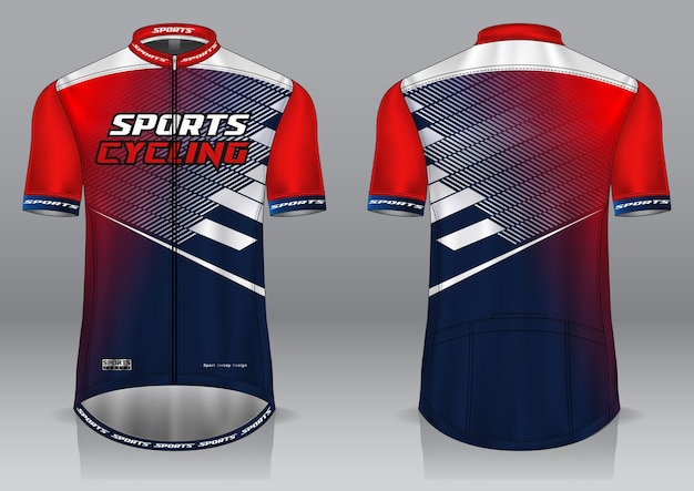 Vektor radtrikot-mockup für uniform