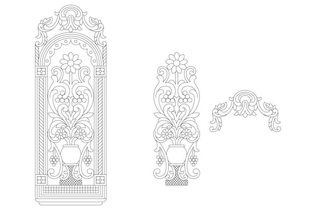 Rahmen mit HerzenRetro-Aufkleber für Entwürfe und InschriftenVektorillustration
