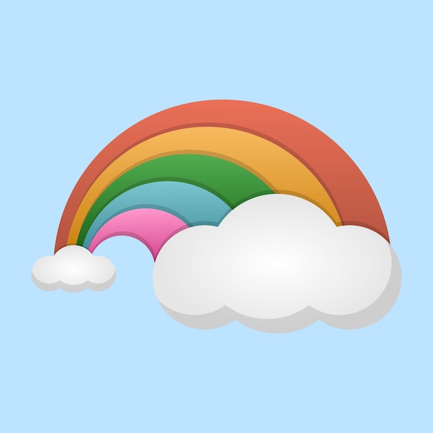 Rainbow_vector bild und illustration