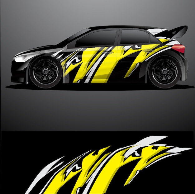 Rallye auto aufkleber grafik wrap