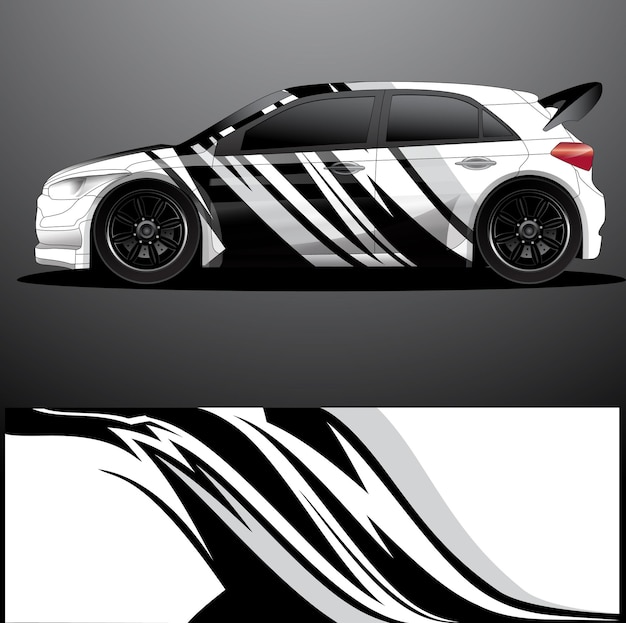 Rallye auto aufkleber grafik wrap