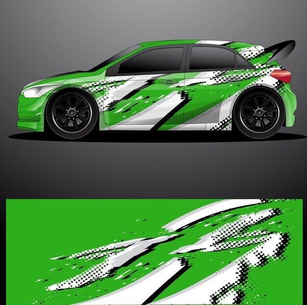 Rallye auto aufkleber grafik wrap