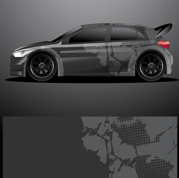 Rallye auto aufkleber grafik wrap