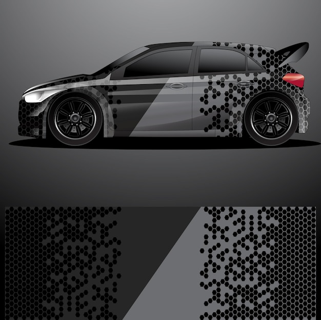 Rallye auto aufkleber grafik wrap