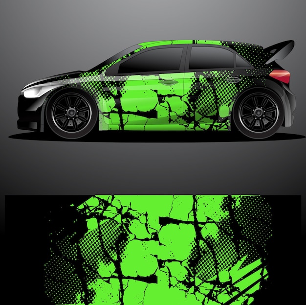 Rallye auto aufkleber grafik wrap