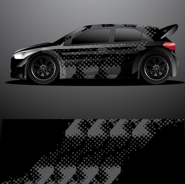 Rallye auto aufkleber grafik wrap