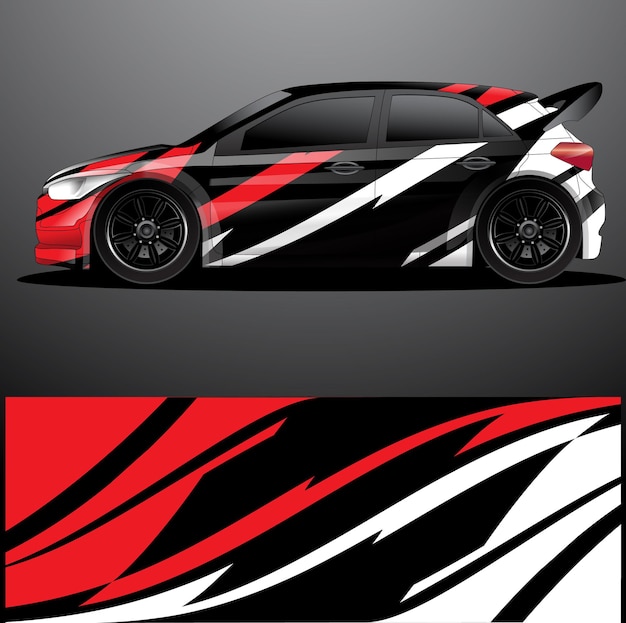 Rallye auto aufkleber grafik wrap